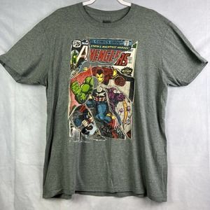Marvel Avengers Comic Cover Mens Large T-Shirt Short Sleeve Graphic Tee